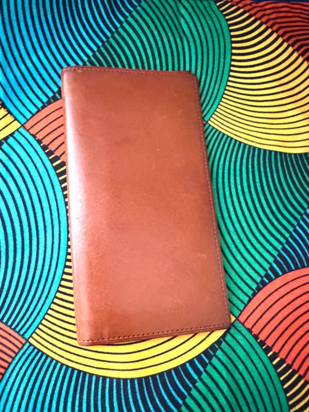 COACH Vintage Water Buffalo Leather Mens Breast Pocket Checkbook Passport Wallet